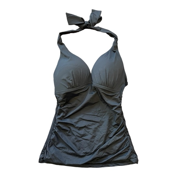 NWOT LAUREN RALPH LAUREN | Black Beach Club Molded Cup Halter Tankini Top 4 - Picture 3 of 6